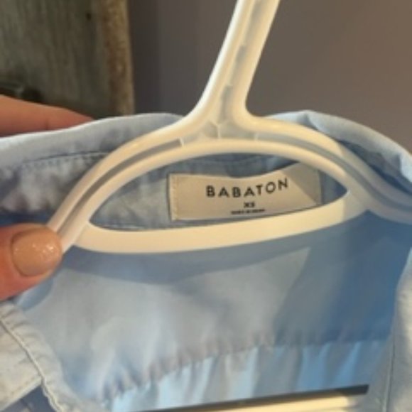 Aritzia Babaton Utility Shirt in Light Blue - Picture 2 of 2